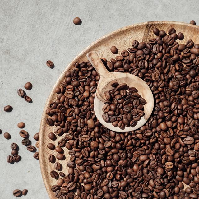 kaffebønner til brug i espresso kaffemaskine